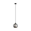 Candeeiro-suspenso-Art-Deco-preto-com-vidro-fumado---Wallace