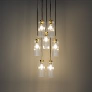 Art-Deco-piekaramā-lampa-zelta-ar-stiklu-7-gaismām---Laura