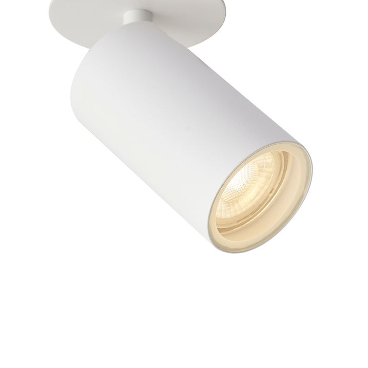 Σετ 6 μοντέρνα χωνευτά σποτ λευκά GU10 50mm IP44 - Chels