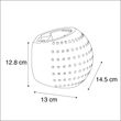 Moderne-wandlamp-wit-gips-bol-met-lichteffect---Blur