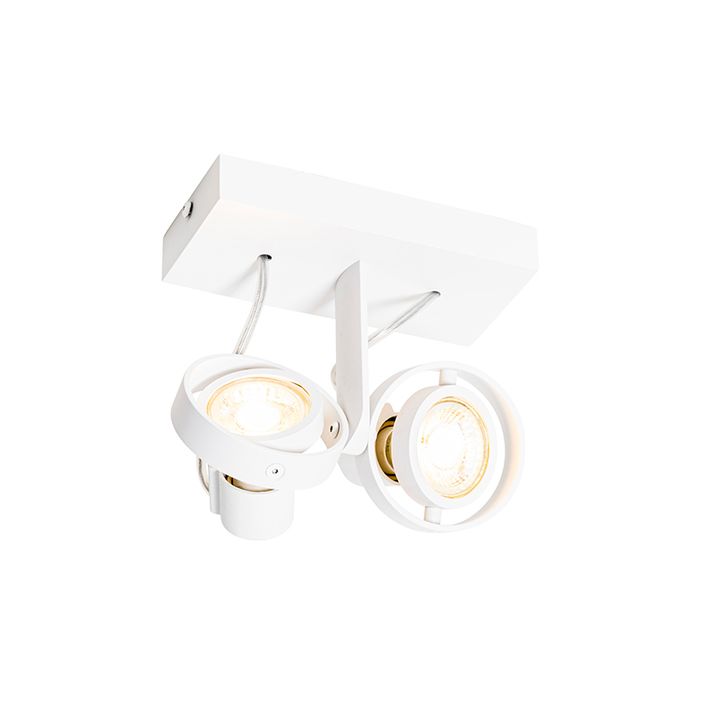 Moderne spotlight hvit 2-lys - Master 50