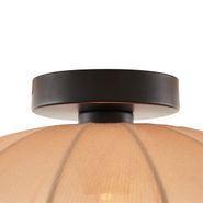 Japandi-plafondlamp-bruin-met-stoffen-kap---Bida