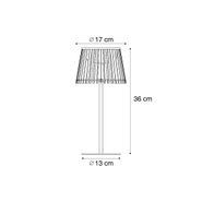 Japandi-utendørs-bordlampe-svart-inkl.-oppladbar-LED-og-3-trinns-dimbar-IP44---Jayla