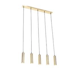 Moderna piekaramā lampa misiņa 5 gaismu - Jeana