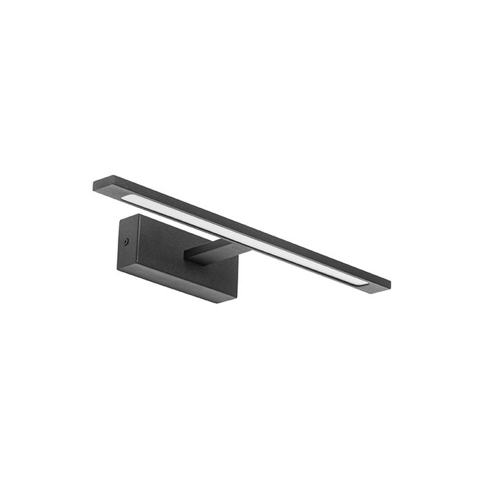 Moderna zidna lampa crna 41,5 cm uključujući LED IP44 - Jerre