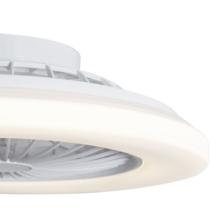 Plafondventilator wit 48.5cm incl. LED dimbaar in Kelvin met afstandsbediening - Clemo