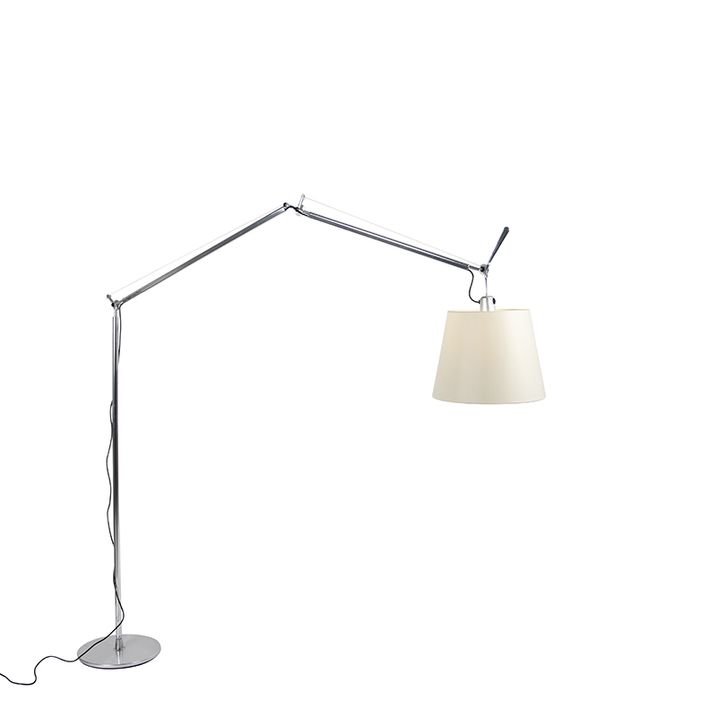 Floor lamp aluminum 285 cm - Artemide Tolomeo Mega Terra