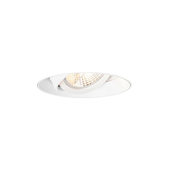 Spot encastré moderne blanc GU10 AR70 rond sans bordure - Oneon
