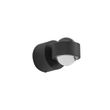 Dizajnové-nástenné-svietidlo-čierne-vrátane-LED-IP44---Lens