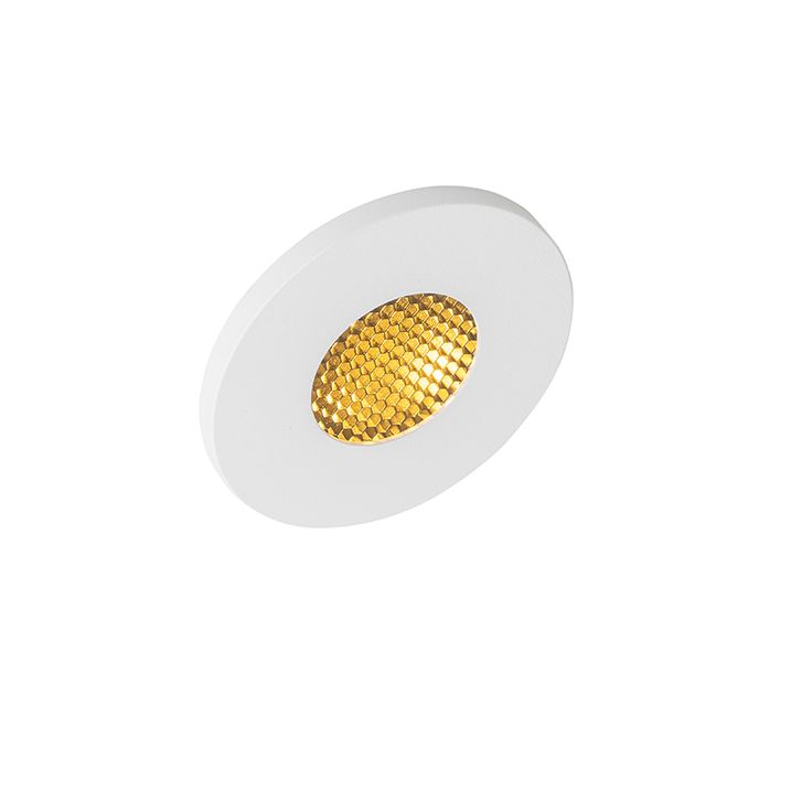 Set van 6 moderne badkamer inbouwspots wit IP54 - Shed Honey