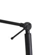 Candeeiro-de-pé-preto-com-cúpula-cinzento-claro-50-cm-ajustável---Editor