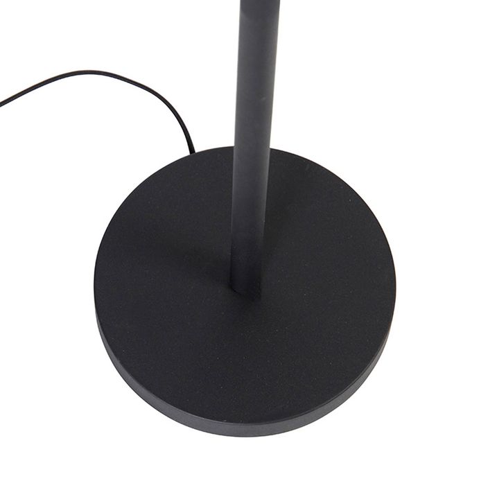 Интелигентна подова лампа черна със злато с Wi-Fi A60 и E14 - Retro