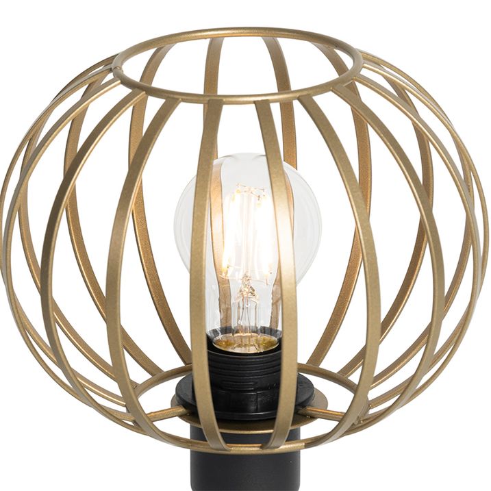 Dizajnová stolná lampa mosadz - Johanna