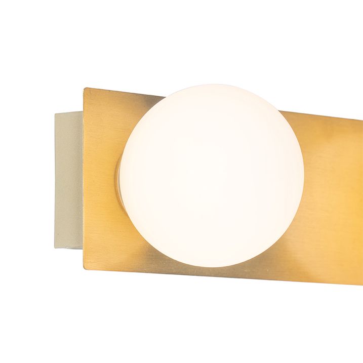 Aplică modernă aurie 48 cm IP44 cu 3 lumini - Cederic