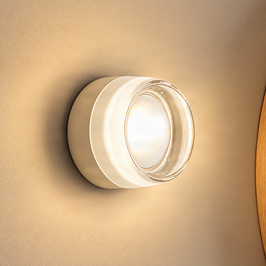 Lampada-da-parete-di-design-beige-con-vetro-opale-IP44---Michele