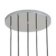 Suspension-design-chromée-avec-verre-nervuré-5-lumières---Walcott