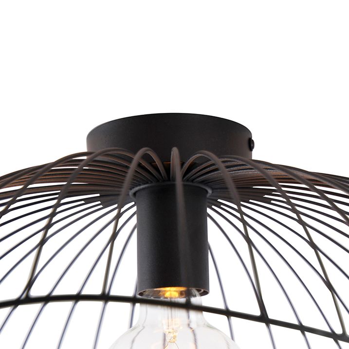 Plafoniera de design neagră 50 cm - Pua