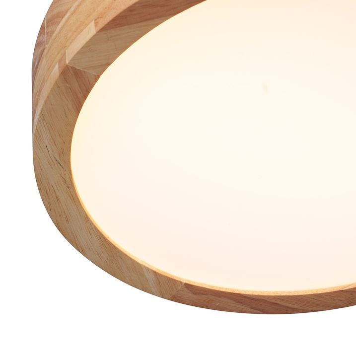 Plafonnier scandinave en bois 30cm LED incluse et dimmable - Pecker