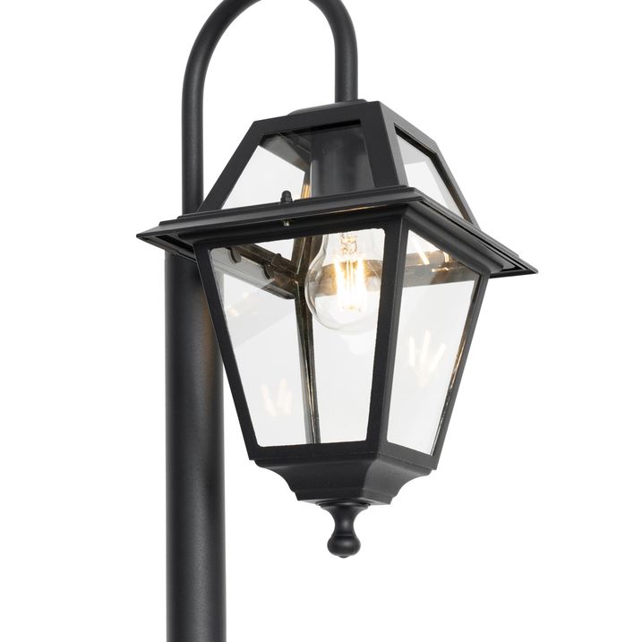 Lanterna da esterno classica nera 135 cm IP44 - Berta