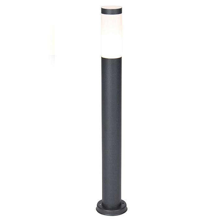 Buitenlamp paal antraciet met opaal 80 cm IP44 - Rox