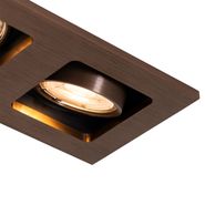 Infälld-spotlight-mörk-brons-rektangulär-2-light---Qure
