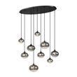 Moderne-Hängelampe-schwarz-mit-Rauchglas-9-flammig---Jia