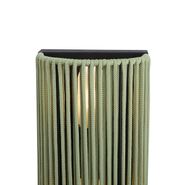 Japandi-Vegglampe-Grønn-med-Sort-og-Tau-IP44---Jayla