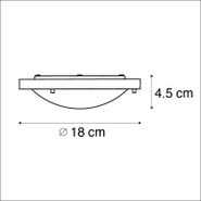 Moderne-taklampe-sort-18-cm-IP44---Yuma