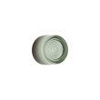 Design-vegglampe-svart-med-lysegrønt-glass-IP44---Michele