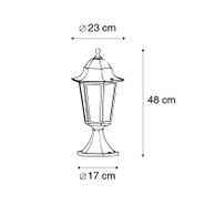 Klassisk-utendørs-lanternefot-sort-48-cm-IP44---New-Orleans