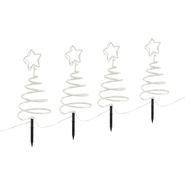 Set-di-4-luci-da-giardino-natalizie-bianche-a-forma-di-albero-di-Natale-con-LED-IP44---Puno