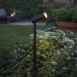Erdspießstrahler schwarz 40cm inkl. LED Verstellbar IP65 inkl. Kabel und Stecker - Carl