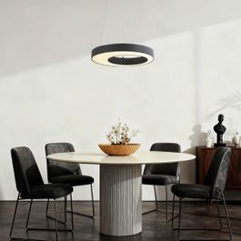 Lampa suspendată modernă neagră 50cm incl. LED cu 3 trepte de intensitate luminoasă - Organici