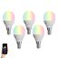 Set-of-5-Smart-E14-Dimmable-LED-Bulbs-G45-Opal-4.9W-470-lm-2700-6500K