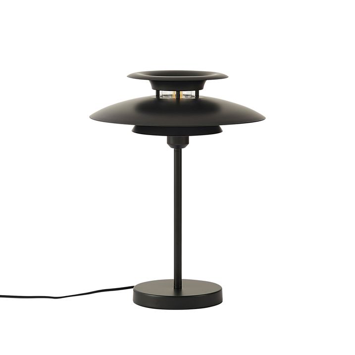 Lampe de table rétro en acier noir 45cm - Pauly