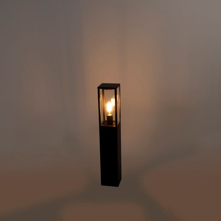Inteligentna lampa podłogowa zewnętrzna czarna 80 cm z Wi-Fi ST64 - Charlois