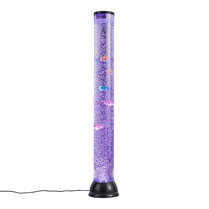 Boblerør sort 90 cm inkl. LED RGB - Zoop