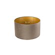 Velour-Lampshade-Taupe-35/35/20-with-Gold-Interior