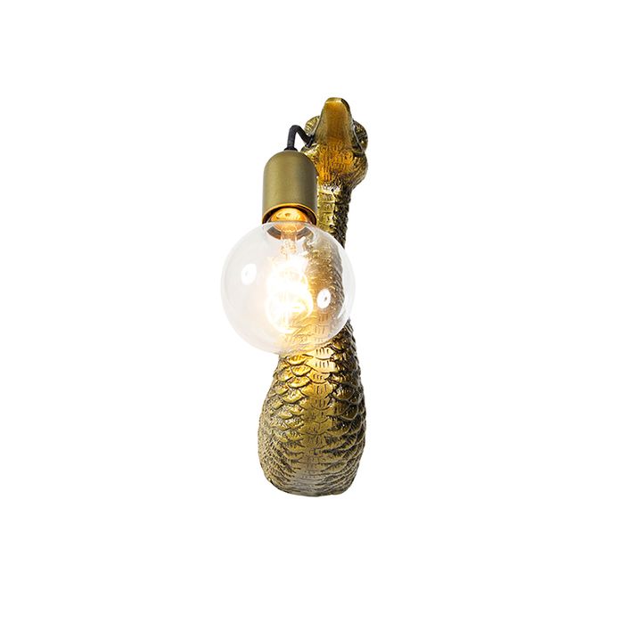 Vintage Wall Light Brass - Animal Camel Bird