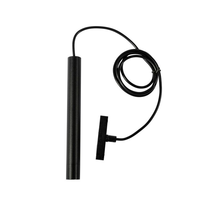 Pendantă modernă neagră pentru sistem de șină monofazat - Slimline Keno