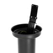 Moderne-buitenlamp-paal-donkergrijs-met-opaal-110-cm-IP44---Rox