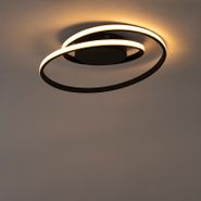 Plafoniera-di-design-nera-con-LED-dimmerabile-a-3-livelli---Krula