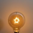 Різдвяна-світлодіодна-лампа-E27-Star-Filament-G95-Amber-1,8W-50-лм-1800K