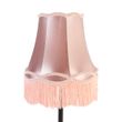 Klassische-Tischleuchte-schwarz-mit-Oma-Schirm-rosa-30-cm---Simplo
