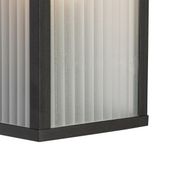 Zidna-lampa-za-spoljašnju-upotrebu-crna-sa-rebrastim-staklom-IP44---Charlois