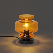 Lampă-de-masă-retro-neagră-cu-sticlă-portocalie---Denise