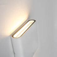 Moderne-Aussenwandleuchte-weiss-11,5-cm-inkl.-LED---Batt
