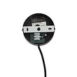 Candeeiro-suspenso-Art-Deco-preto-com-vidro-fumado---Wallace