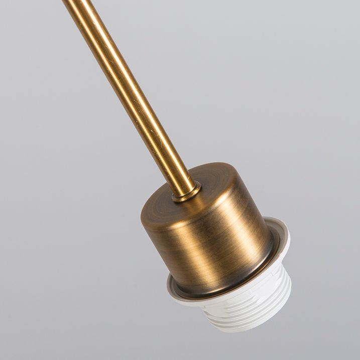 Suspension moderne en bronze avec abat-jour 45 cm blanc - Combi 1