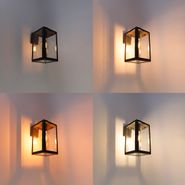 Inteligentná-vonkajšia-nástenná-lampa-sivá-vrátane-Wifi-G95---Sutton-down